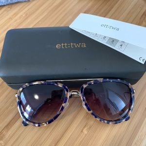 Ett:twa Purple Tortoise Aviators